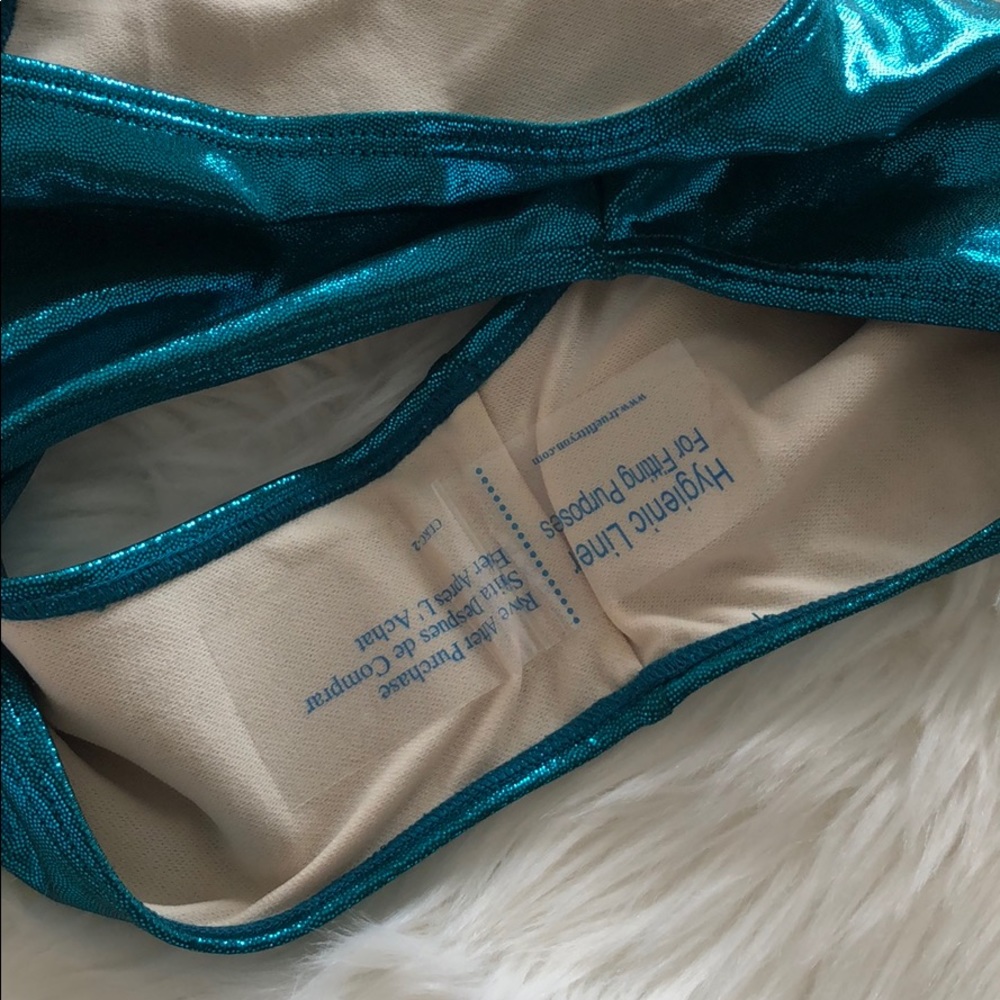 NEW Private Party blue mermaid one piece bikini - Picture 6 of 6